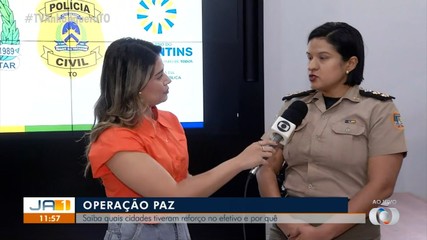 Operação Paz: cidades do Tocantins vão receber reforço no policiamento