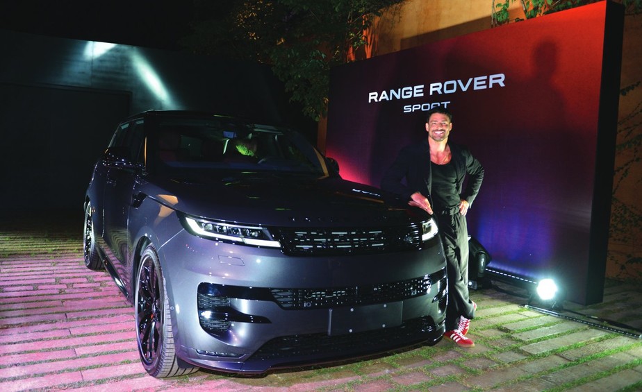 O ator Cauã Reymond no lançamento do Range Rover Sport no Brasil: “É um veículo supertecnológico e confortável”