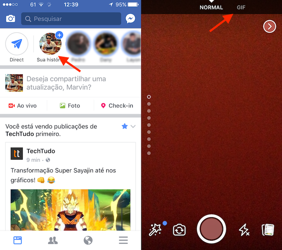 Como Criar E Postar Um Gif No Facebook Stories Redes Sociais Techtudo