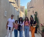Rodrigo Faro, Vera Viel e as filhas em Dubai | Reprodução