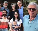 José Mayer e a família na Serra Fluminense | Reprodução