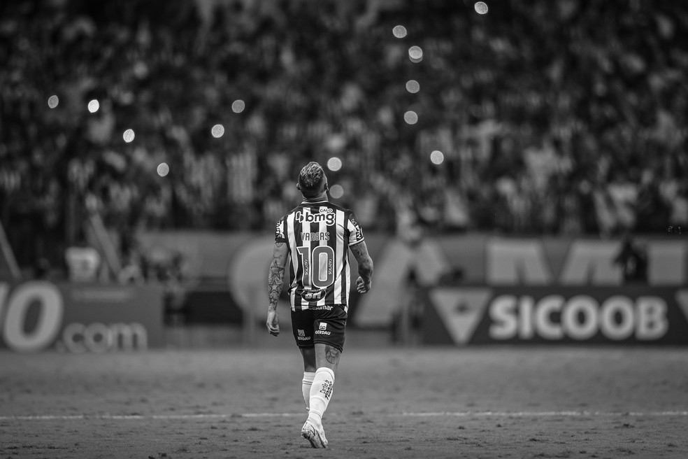 Eduardo Vargas, ponto gelado no aquecido Mineirão — Foto: Pedro Souza/Atlético-MG 