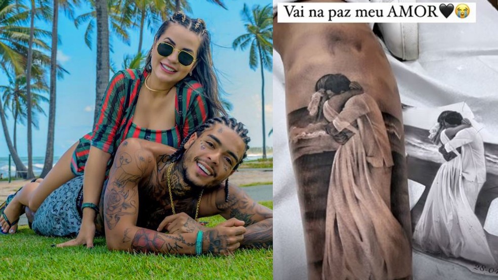 Deolane Bezerra, viúva de MC Kevin, faz tatuagem em homenagem ao cantor: 'No meu coração, só ficará momentos bons' — Foto: Reprodução/Instagram