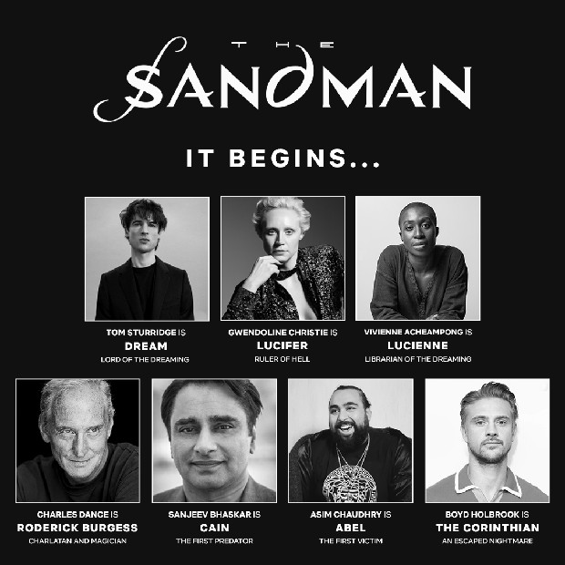 O elenco de The Sandman, série da Netflix (Foto: Divulgação)