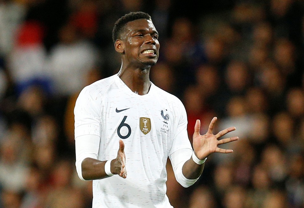 Pogba testa positivo para o coronavírus e é cortado da convocação da França — Foto: Reuters