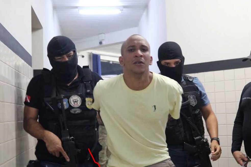 Suspeito de envolvimento na morte de delegado do Amazonas já está em Belém. — Foto: Talison Lima / Ascom PCPA