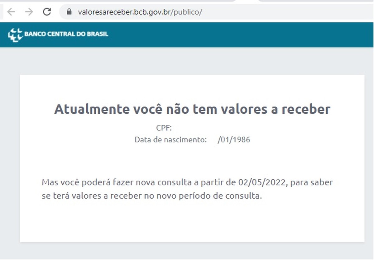 valores a receberbcbgovbr consulta