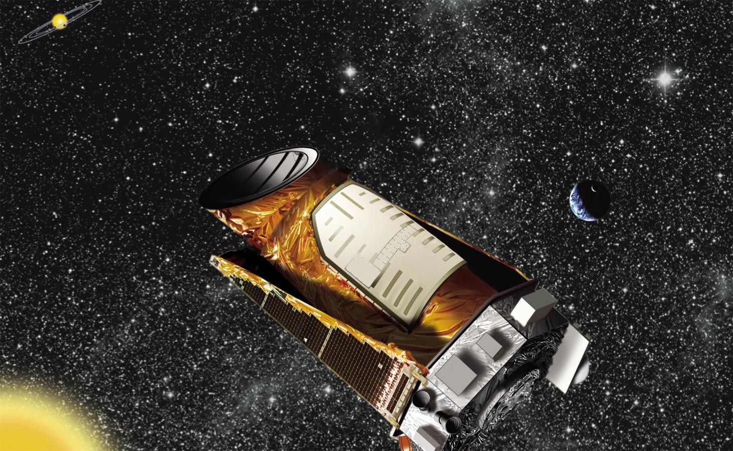 O telescópio Kepler em uma montagem (Foto: Reprodução)