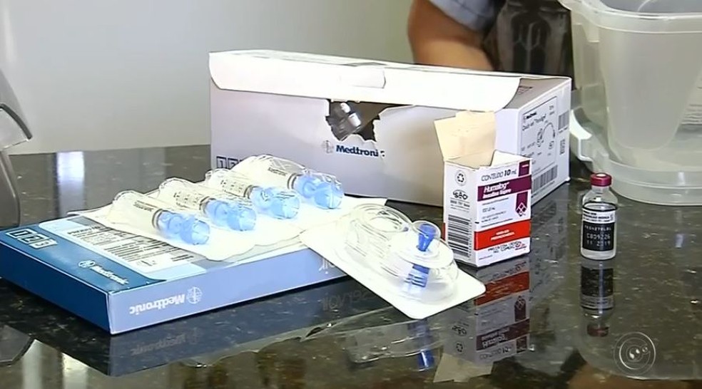 Medicação utilizada para tratamento de diabetes — Foto: TV Globo/Reprodução