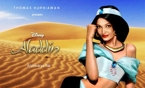 Aishwarya Rai como Jasmine de 'Aladdin' (Foto: Thomas Kurniawan)