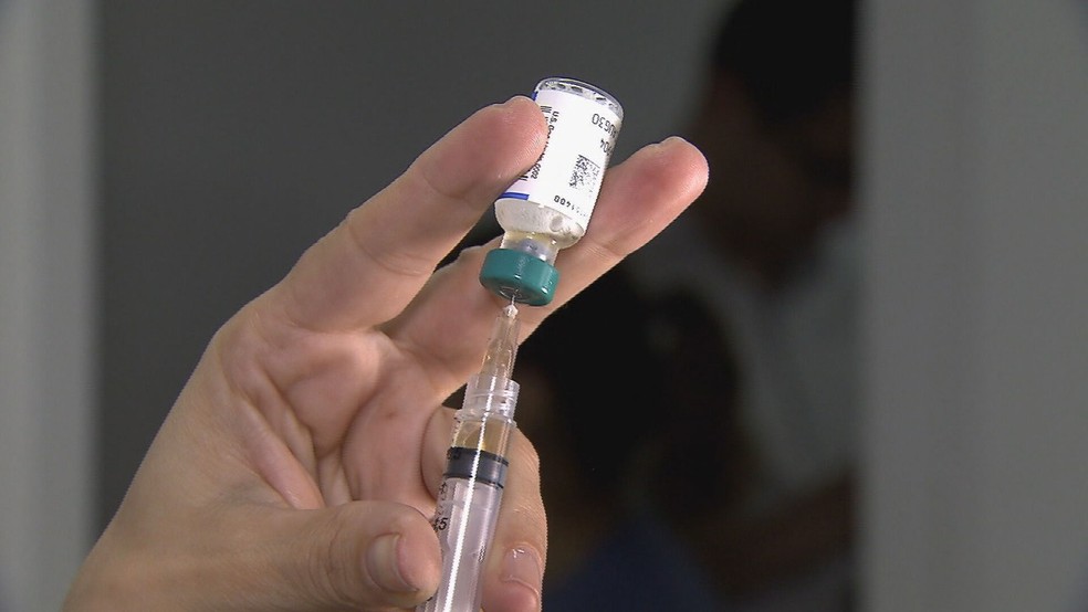 Vacina contra o sarampo — Foto: Reprodução / TV Globo/Arquivo