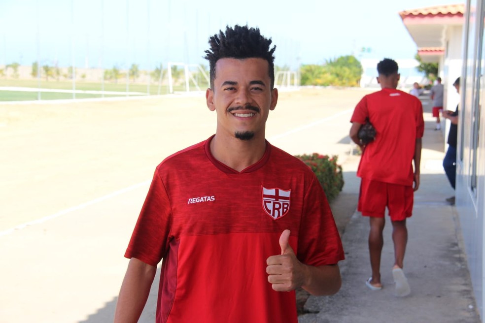 Luidy voltou ao CRB em 2020, por empréstimo — Foto: Denison Roma/GloboEsporte.com