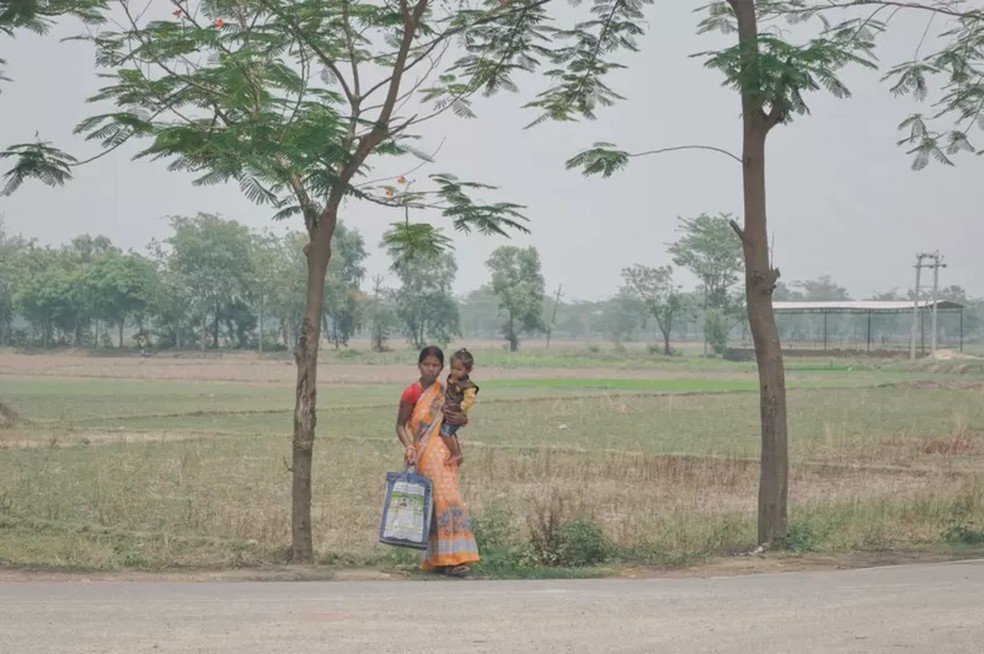 Murgawan é uma aldeia com 1,5 mil habitantes no distrito de Nalanda — Foto: Ronny Sen via BBC