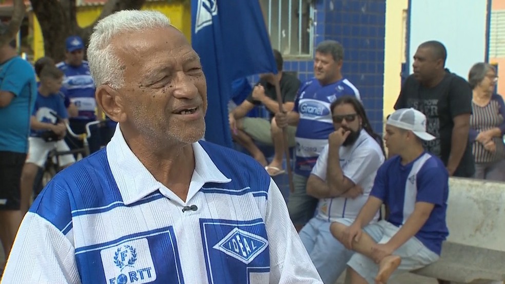 Joaquim Donato fez o primeiro gol da histÃ³ria do Ideal no Alcides Campos â Foto: ReproduÃ§Ã£o/TV IntegraÃ§Ã£o