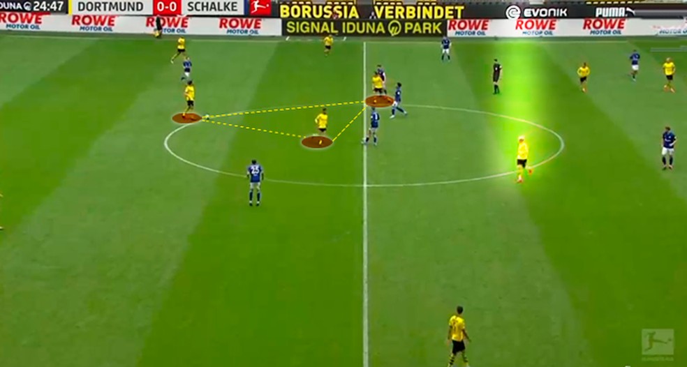 Brandt ocupou o espaço da entrelinha durante todo o jogo — Foto: Leonardo Miranda