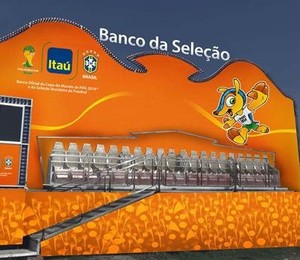 Banco da Seleçao”, atração do Itaú para a Fan Fest do Rio de Janeiro (Foto: Divulgação)