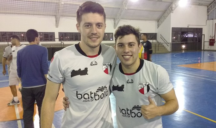 Leandro Rezala e Rodrigo Dasaiev reforços Grêmio Mogi futsal (Foto: Cairo Oliveira)