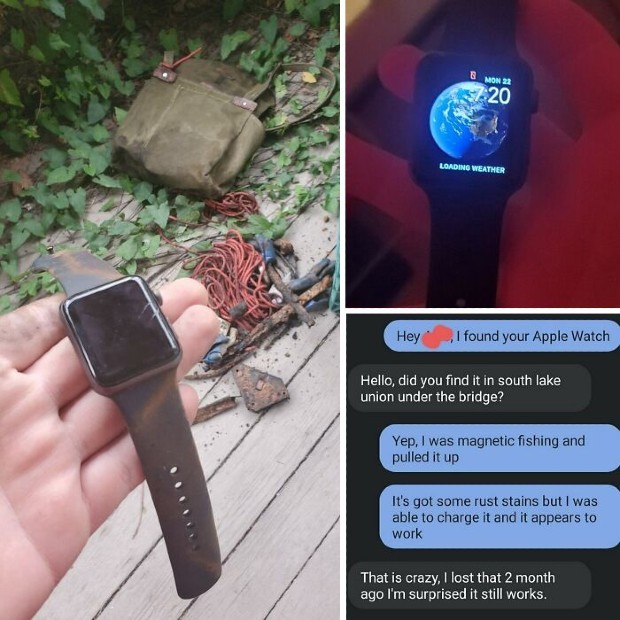 Usuário compartilhou ter encontrado Apple Watch e entrado em contato com o dono (Foto: Reprodução)