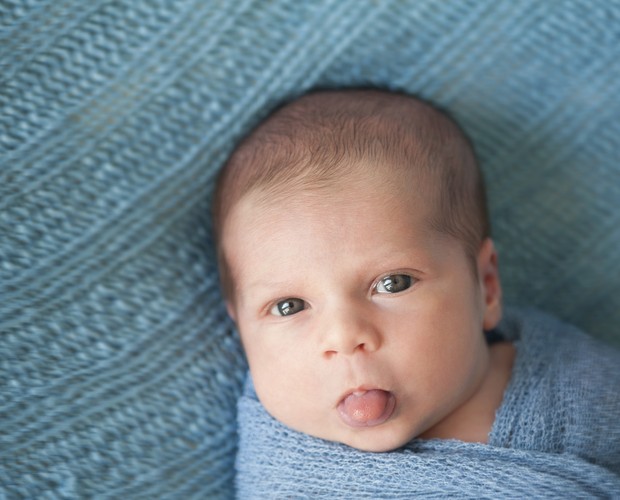 Recém-nascido; bebê; língua (Foto: Thinkstock)