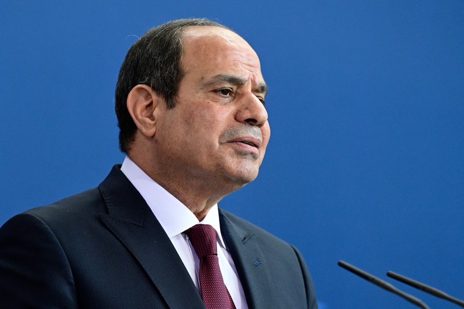 Presidente do Egito, Abdel-Fatah al-Sisi, em Berlim