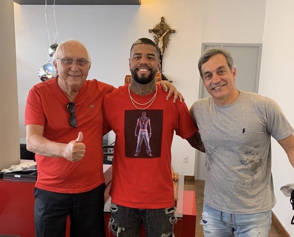 Milton Bivar, Júnior Tavares e Chico Guerra no Sport — Foto: Reprodução / Sport Club do Recife