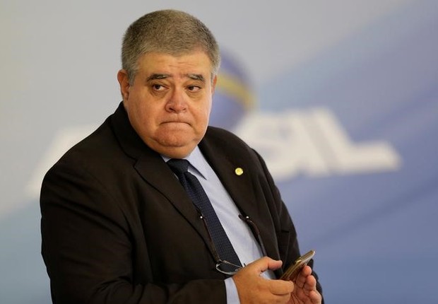 Carlos Marun, presidente da comissão da reforma da Previdência, no Palácio do Planalto (Foto: Ueslei Marcelino/Reuters)