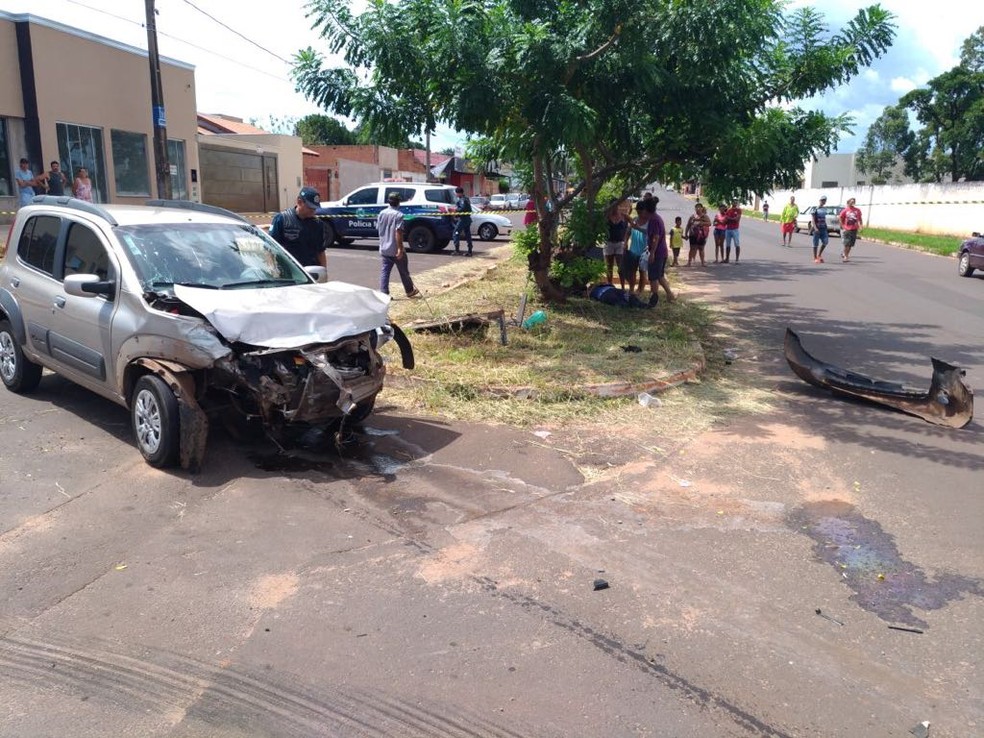 Condutora em MS afirmou que não viu viatura invadindo a preferencial  (Foto: Polícia Militar/Divulgação)