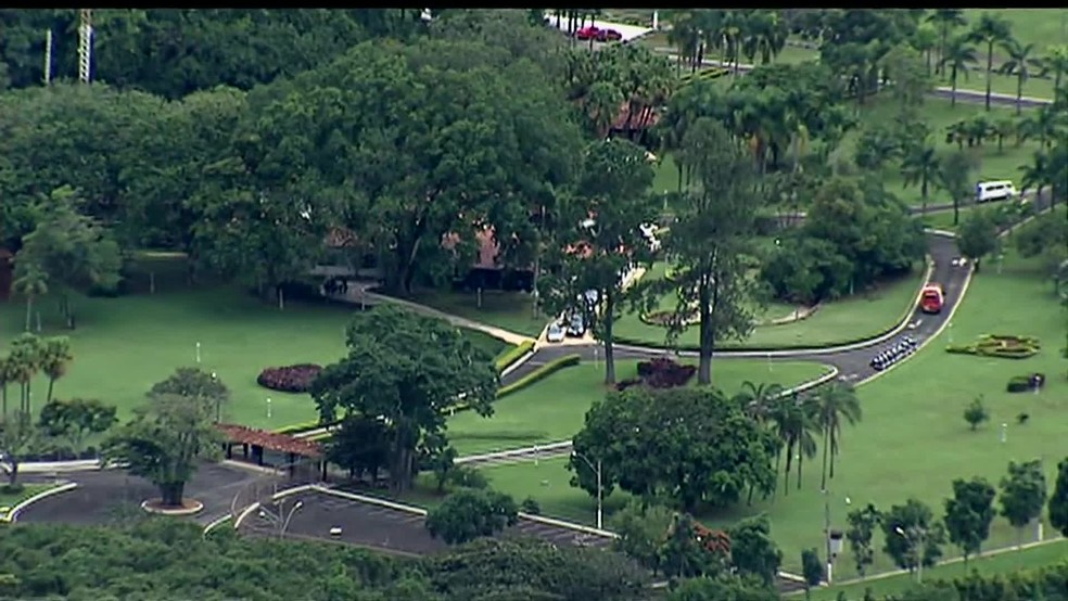 Imagem aérea da Granja do Torto — Foto: Reprodução