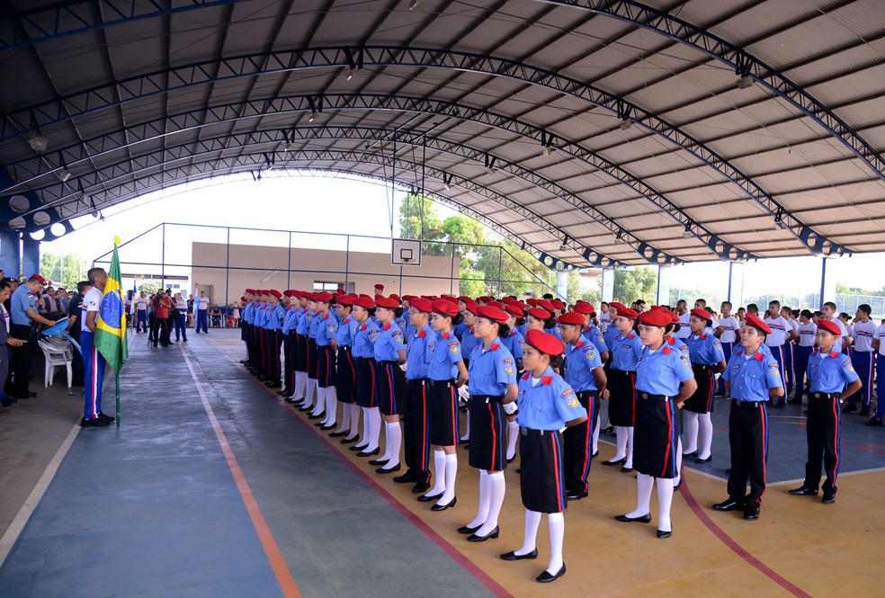 Colégio Militar Estadual Coronel Derly Vieira Borges oferta 154 vagas (Foto: Divulgação/Secom)