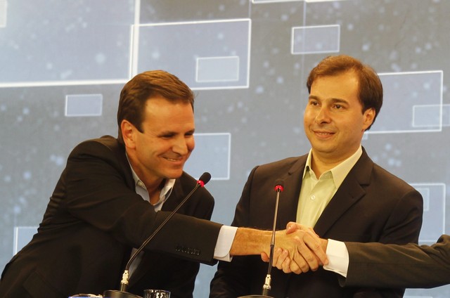 Eduardo Paes Rodrigo E Cesar Maia Juntos Lauro Jardim O Globo