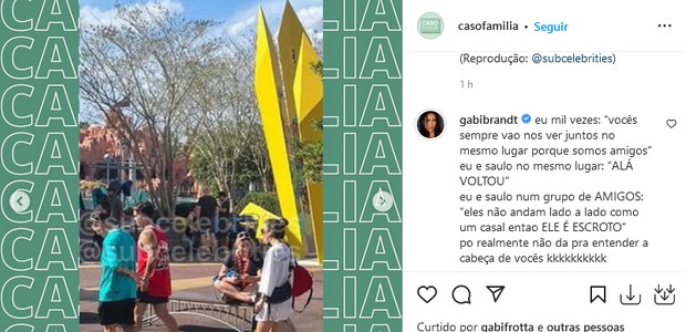 Gabi Brandt nega que reatou com Saulo Poncio (Foto: Reprodução/Instagram)