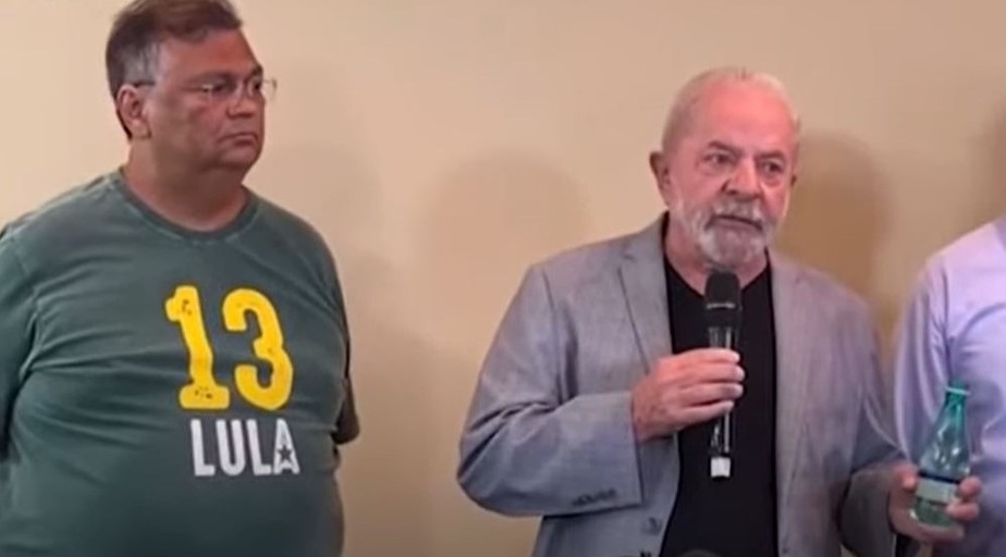 Ex-presidente Luiz Inácio Lula da Silva durante coletiva de imprensa no Maranhão
