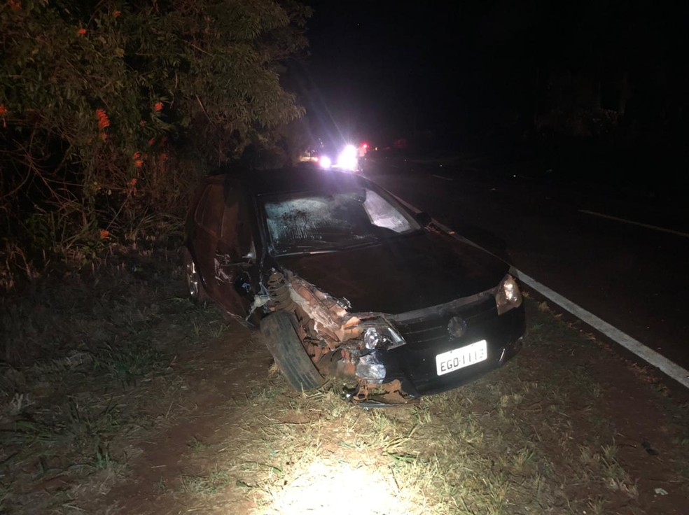 Motorista abandonou o carro e fugiu após o acidente em Cândido Mota, mas foi localizado em Assis — Foto: Arquivo pessoal 