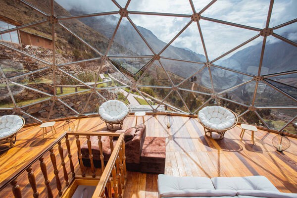 Hotel no Peru tem suítes em cúpulas com vista para a paisagem (Foto: Divulgação)