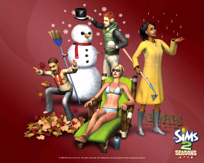 The Sims 2: 4 Estações tem apenas um cheat disponível (Foto: Divulgação/EA)
