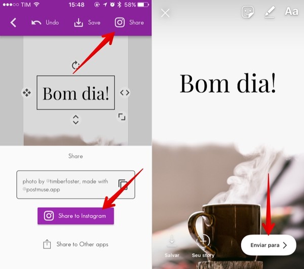 Como criar post de bom dia para Instagram com o app PostMuse | Redes  sociais | TechTudo