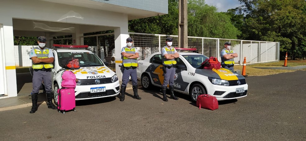 Apreensão da droga foi feita pela Polícia Militar Rodoviária de Avaré (SP) — Foto: Polícia Militar Rodoviária/Divulgação