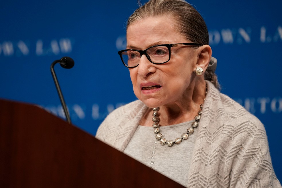 Ruth Bader Ginsburg em Washington DC, em 12 de setembro de 2019 — Foto: Sarah Silbiger/Reuters