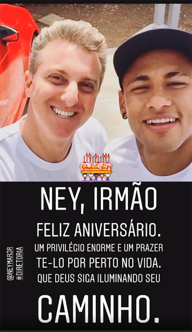 Luciano Huck e Neymar (Foto: Reprodução/Instagram)