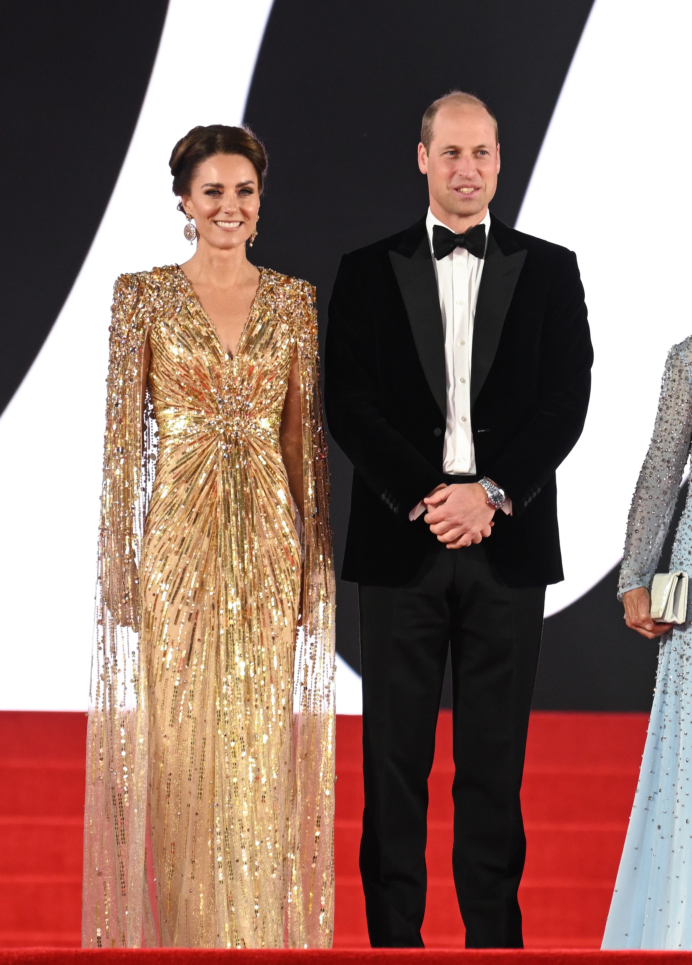 Kate Middleton e Príncipe William na pré-estreia de 007 - Sem Tempo Para Morrer (Foto: WireImage/Getty Images)