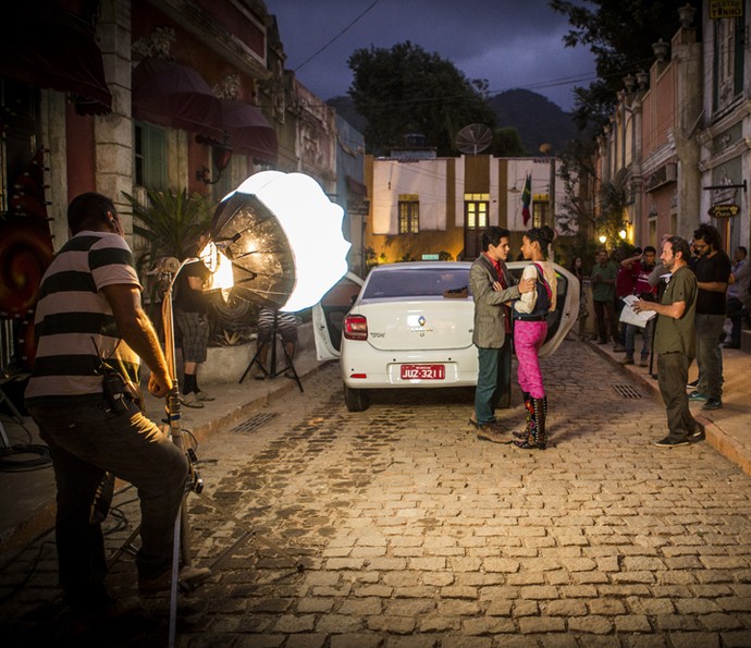 Os bastidores mostram como as cenas foram feitas  (Foto: Inácio Moraes / Gshow)
