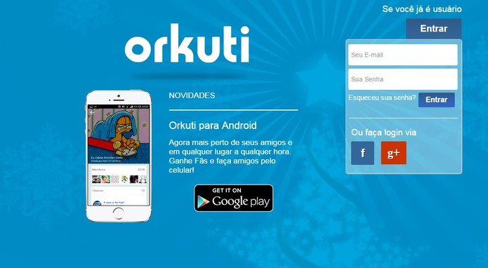 Orkuti possui mais de 600 mil usuários em 10 países (Foto: Reprodução/Orkuti)