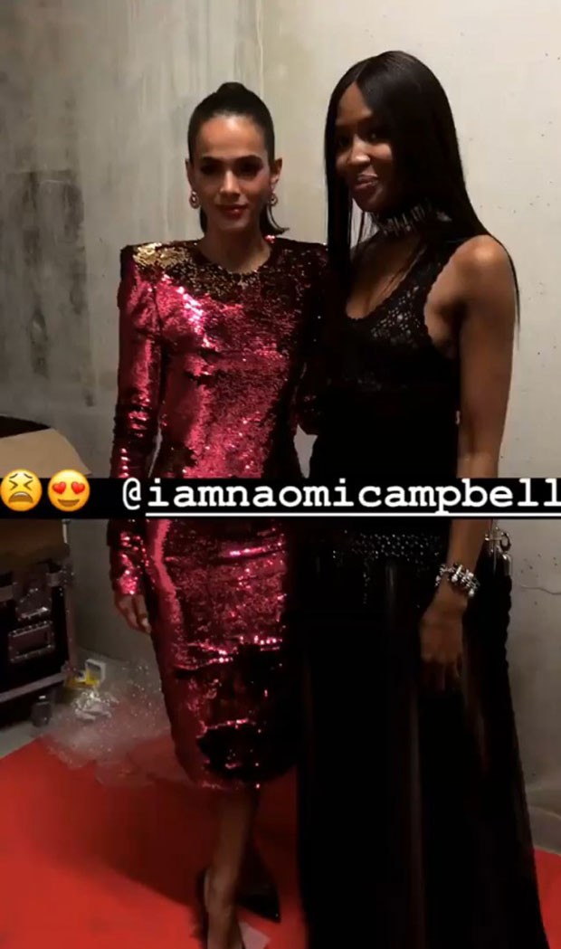 Bruna Marquezine e Naomi Campbell (Foto: Reprodução Instagram)