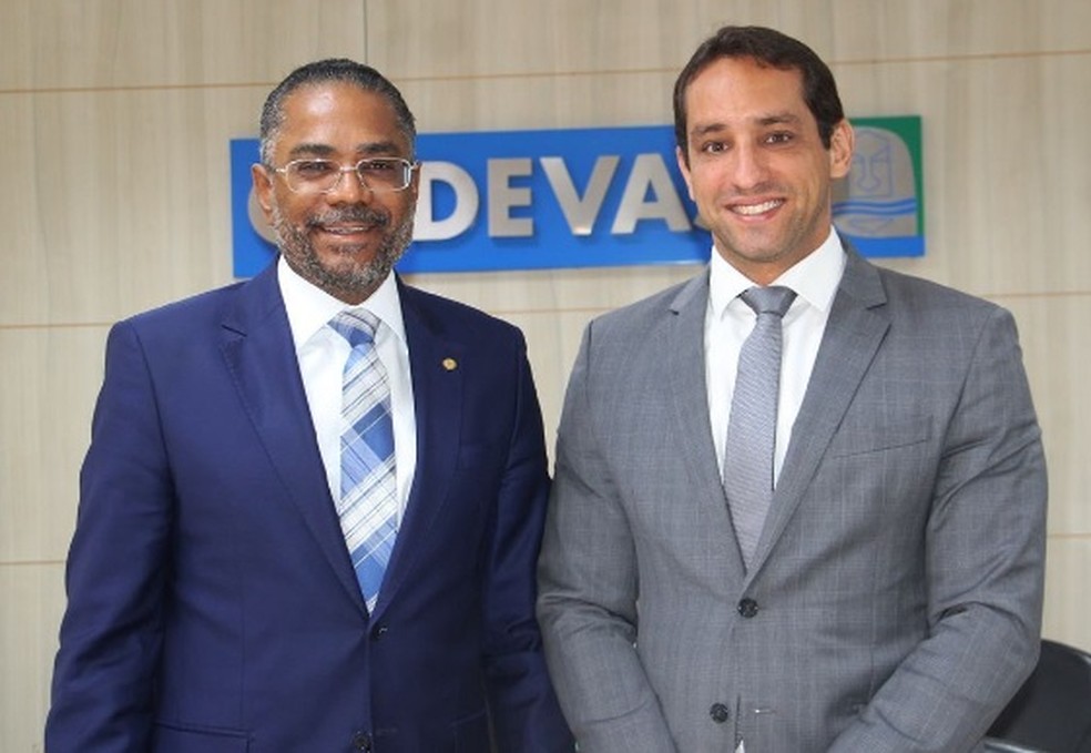 Márcio Marinho e o presidente da Codevasf, Marcelo Moreira — Foto: Reprodução/Instagram