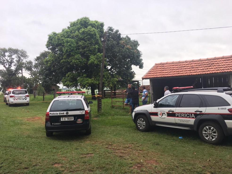 Casal foi encontrado morto em propriedade rural em Santo Expedito — Foto: Aline Costa/G1