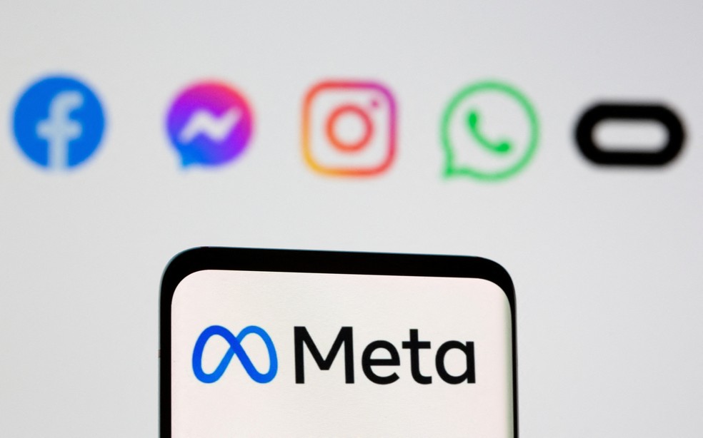 Meta é controladora de plataformas como Facebook, Instagram e WhatsApp — Foto: Reuters