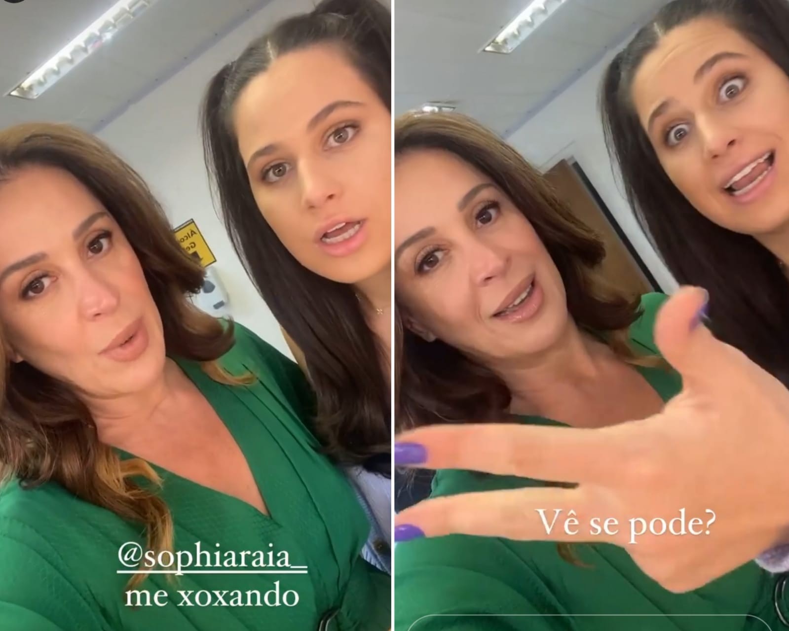 Claudia Raia acha graça em reação de filha ao encontrar primeiro cabelo branco (Foto: Reprodução/Instagram)