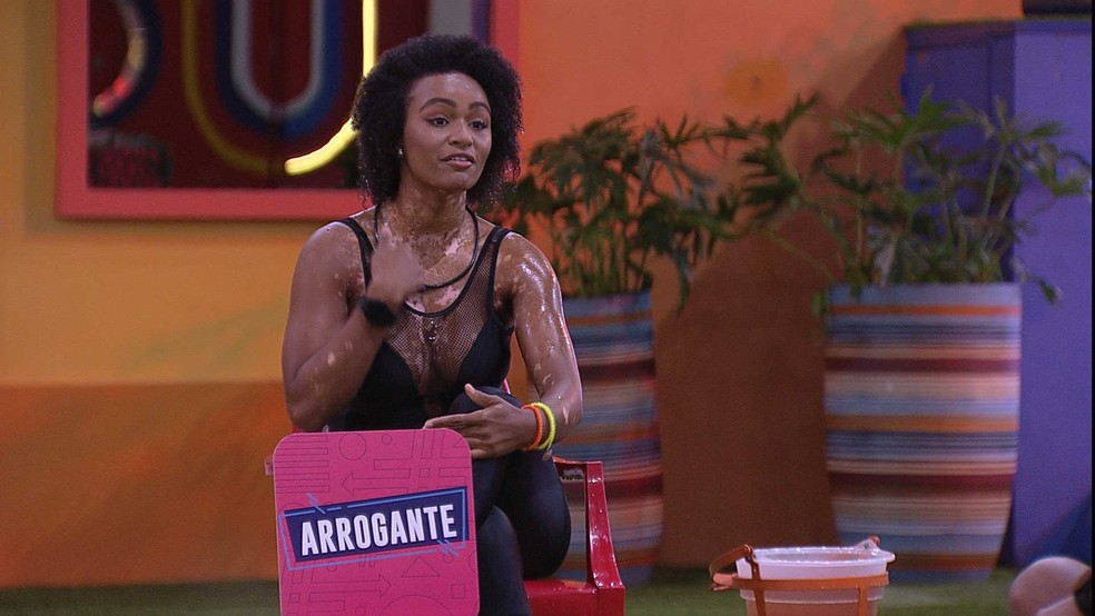 BBB22: Vinicius acusa Natália de 'arrogante' — Foto: Globo