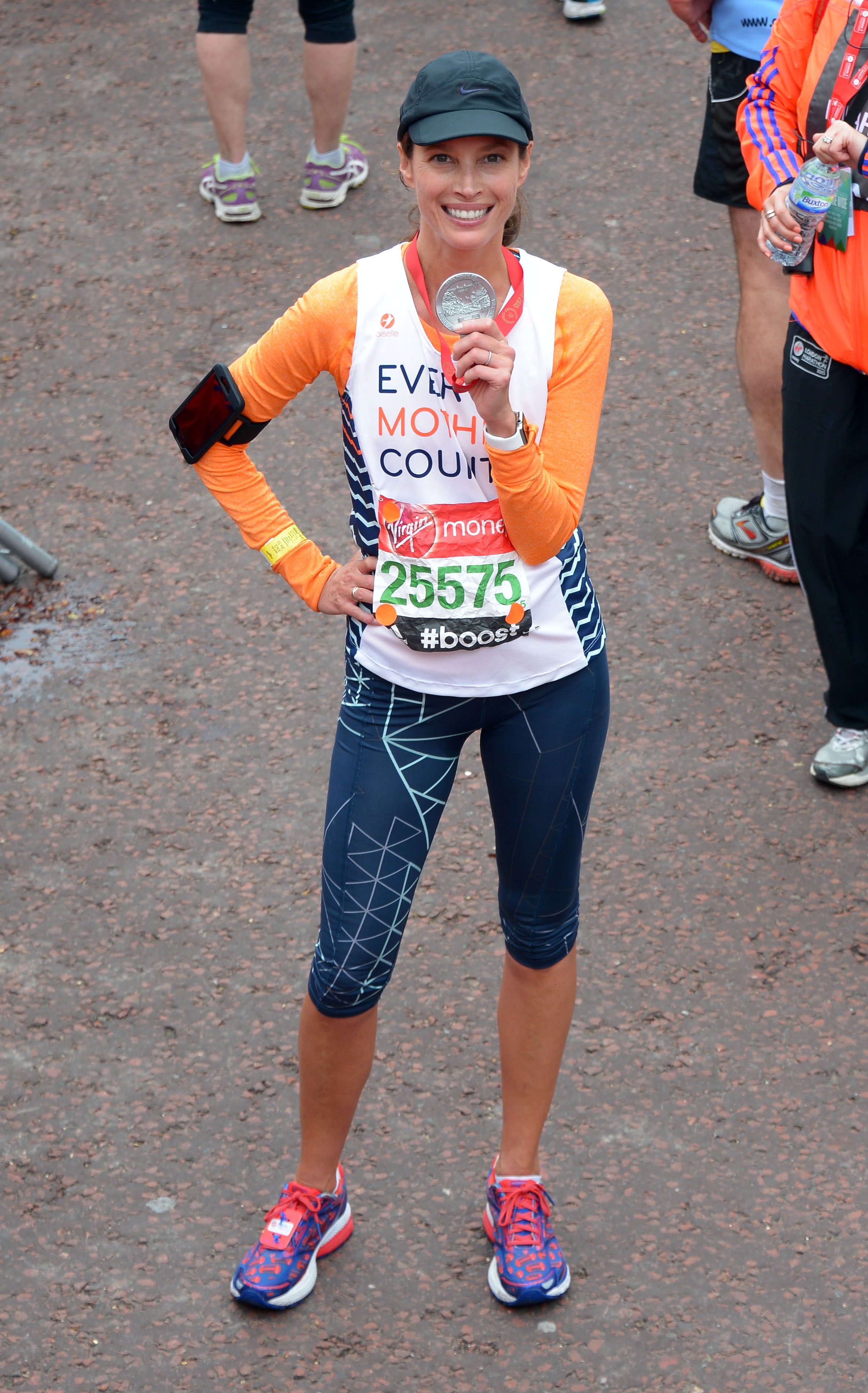 Christy Turlington completou a maratona de Londres em abril deste ano (Foto: Getty Images)