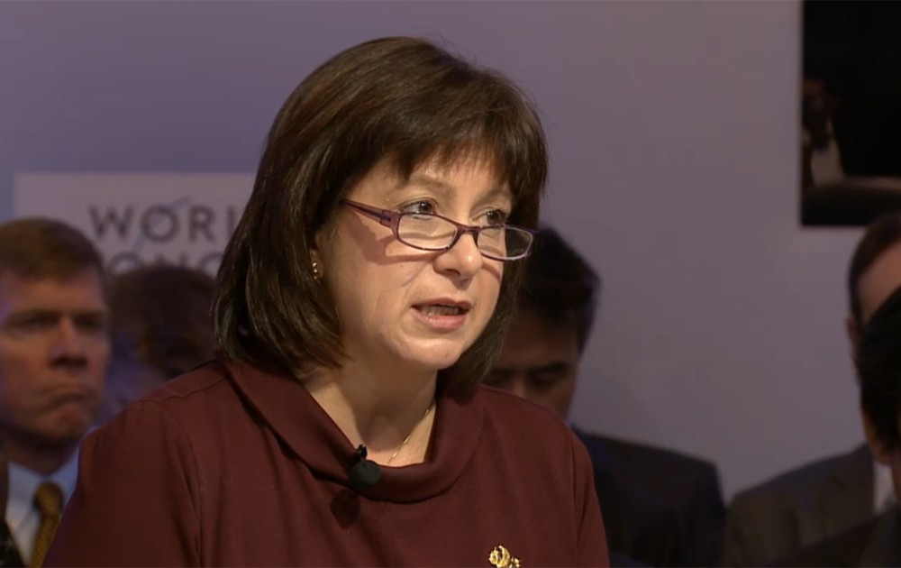 Natalia Ann Jaresko, ministra de Finanças da Ucrânia (Foto: Reprodução)